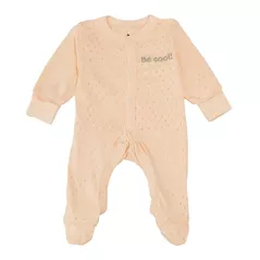 Haine pentru copii Minikin 25160568 Комбинезон Ажурный Листик Р-Р68, Персиковый, Девочка