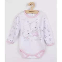 Детская одежда New Baby 36696 боди дл/рукав Bears pink 62 (3-6m)