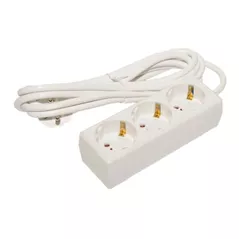 Prelungitor electric BACHMANN 307.1613 selly 3xschuko pc fi 10m alb