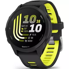 Ceas inteligent Garmin Forerunner 170 Music, GPS, WiFi, Black/Amp Yellow, WW (010-03920-10)