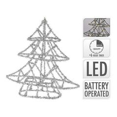 Световая фигура Promstore 49088 Елка 20LED 30cm, 2xAA, серебряная