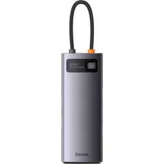 USB Hub Baseus WKWG070013 4in1 Type-C to 4+USB-A, Metal Gleam Series, Space Gray