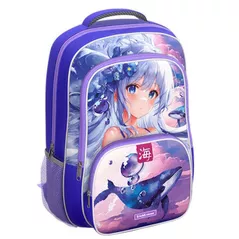 Rucsac pentru copii Erich Krause 59876 ErgoLine cu 2 comp. 20L, Kawaii Whale