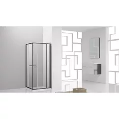 Cabină de duș miscellaneous GRSF 90x 90x200 MATTE BLACK 8mm