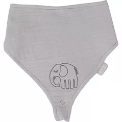 Слюнявчики BabyJem 837 Bavetica din muselina cu suport pentru suzeta Gri