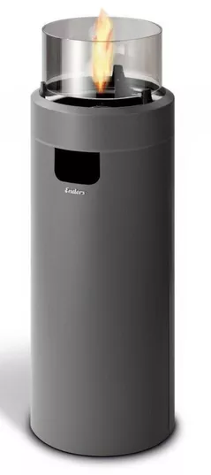 Încălzitor de exterior Enders Semineu pe gaz Nova Led L, Grey/Black (560530)
