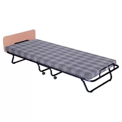 Раскладушка Nowystyl Classic - P cu polita, (negru), stofa Kilt-4