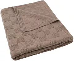 Детское постельное белье Jollein 516-522-68125 Paturica Box Knit Milky Coffee GOTS, 100x150cm