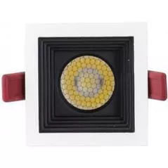 Освещение для помещений LED Market Downlight COB Square 12W, 6000K, S1683, 85*85*h93mm, White+Black