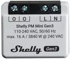Întrerupător electric Shelly Mini PM Gen3 (3800235261613)