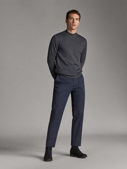 Брюки Massimo Dutti Темно синий