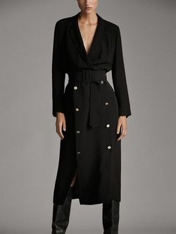 Платье Massimo Dutti Чёрный 6604/534/800