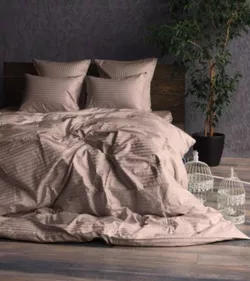 cumpără Textile de casă Cottony SLPSL Stripe Satin Light Brown : Euro în Chișinău 