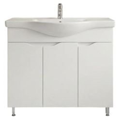 купить Шкаф под умывальник Mashtab 11828 Print cu 3 usi 90cm Alb в Кишинёве 
