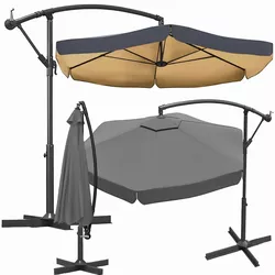 купить Зонт садовый Jumi OM-967854 Umbrelă de gradină XXL pe stalp, 350cm, Antracit в Кишинёве 
