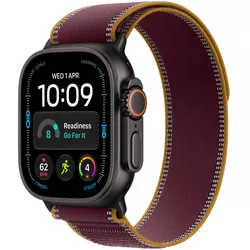 купить Смарт часы Apple Watch Ultra 4 GPS Cellular 49mm Black Titanium Case with Burgundy Trail Loop M/L MJC44 в Кишинёве 