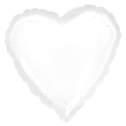 Белое сердце 30 / 76,5 см