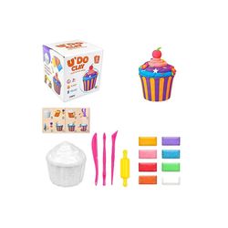 cumpără Set de creație Strateg 57325 U'DO Clay, Briosa, 8buc x 10g în Chișinău 