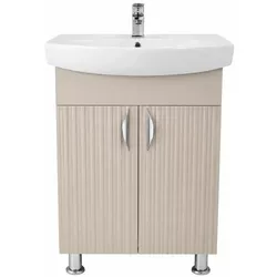 купить Шкаф под умывальник Mashtab 12466 Aqua (CL) cu 2 uși 600x370x850 Bej mat в Кишинёве 