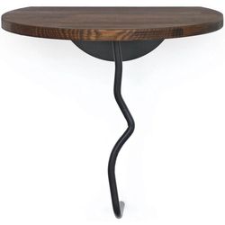 купить Полка декоративная Trendy Leu-Negru, Nuc (GTR005470) в Кишинёве 