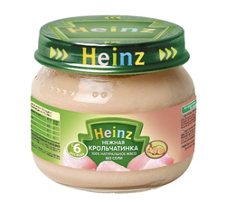 Пюре Heinz Нежная крольчатинка (6+ мес) 80г