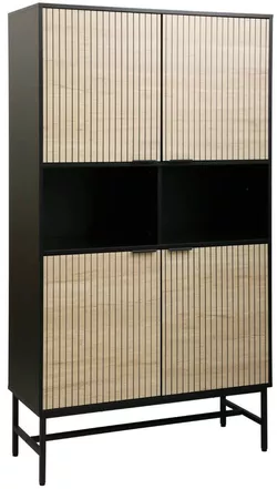 cumpără Dulap de birou Deco Merlin Plus 100x50x184H Oak/Black în Chișinău 