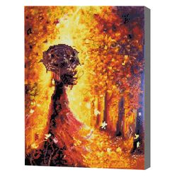 Оранжевая осень Алмазная мозаика 40x50 см