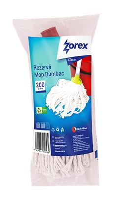 Швабра запасная из хлопка Zorex Clasic, 200 grame