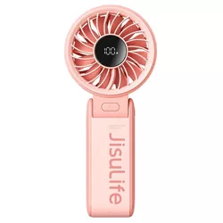 cumpără Ventilator portativ JisuLife Life7, 2.5-13h, 3600mAh, 5 viteze, Roz (KF2331326) în Chișinău 