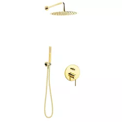 cumpără Panou de duș F-Design Flusso Gold FD1-FLS-7PSET1-55, sistem dus 6 in 1 în Chișinău 