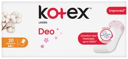 Ежедневные прокладки Kotex SuperSlim Deo Liners 20шт