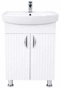 cumpără Dulap pentru lavoar Mashtab S12567 Aqua (CL) cu 2 uși 600x370x850 Alb mat în Chișinău 