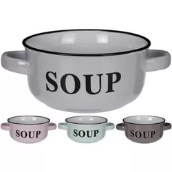 cumpără Cană Promstore 16141 Чашка для супа D13сm Soup, с двумя ручками în Chișinău 