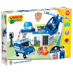 купить Конструктор Androni 8544-0003 UnicoPlus Stazione Polizia в Кишинёве 