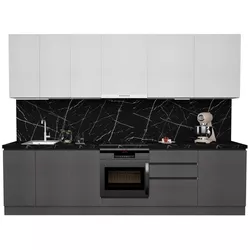 купить Мебель для кухни ArtFlame GOLA White/Storm Grey (3 m.l.) в Кишинёве 
