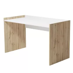 купить Офисный стол Smartex (10803) Tab 140cm Alb+Stejar inchis в Кишинёве 