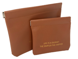 Комплект косметичек Mix Brown+Brown