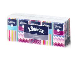 Batiste nazale Kleenex, albe, 10 buc. set