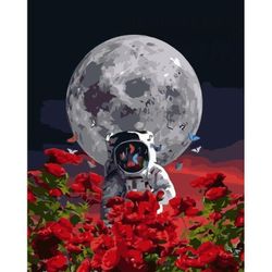 купить Картина по номерам Strateg VA-3592 Astronaut 40x50 в Кишинёве 