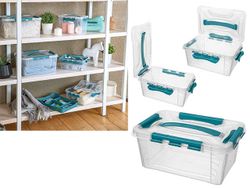 Контейнер Econova Grand box 4.2l, 29X19X12cm, замки, бирюза