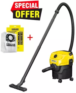 купить Пылесос с мешком Karcher WD 1 Classic +Filtru saci в Кишинёве 