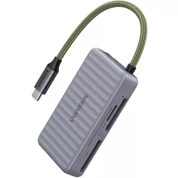 купить Кардридер Ugreen 55886 CM868 3-Slot SD / microSD Card Reader Case 5Gbps USB-C в Кишинёве 