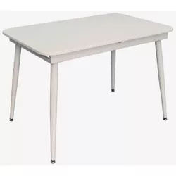 купить Стол Evelin di Costacurta DT-531R Wh, 112(152)x72x76см, Каркас/Опоры: Металл Белый (раздвижной), белый мат в Кишинёве 