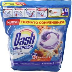 Dash All in 1  Ambra/ Lenor detergent capsule , 43 spălări