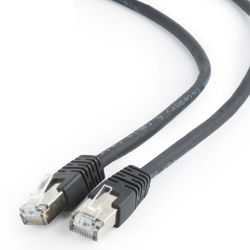 Patch Cord Cat.6/FTP, 1 m, Black, PP6-1M/BK, Cablexpert