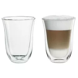 купить Стакан DeLonghi DLSC312 SET 2 Glasses LatteMacchiato 220ml в Кишинёве 