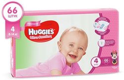 Подгузники Huggies Ultra Comfort 4 Girl (8-14 кг) 66 шт
