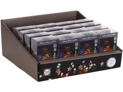 Огни новогодние Звезды 20 microLED, 1m, 2XAA, разноцвет
