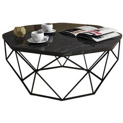 купить Журнальный столик Trendy Даймонд, черный мрамор 90x38x90 см в Кишинёве 