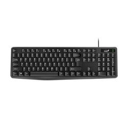 Keyboard Genius KB-117, Spill resistant, Kickstand, Fn Keys, Concave Keycap, Black USB